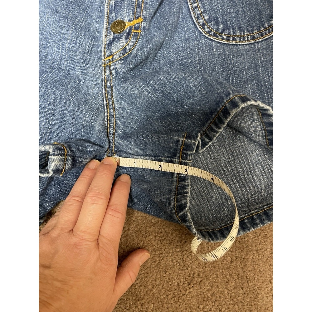 Jordache Jean Shorts Women's 15/16 Button Fly Denim Blue Casual - Picture 7 of 9